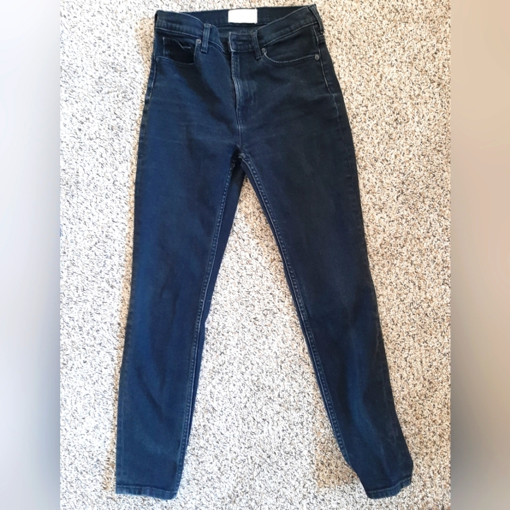 Everlane High Waisted Black Skinny Jeans - 27 Regular.